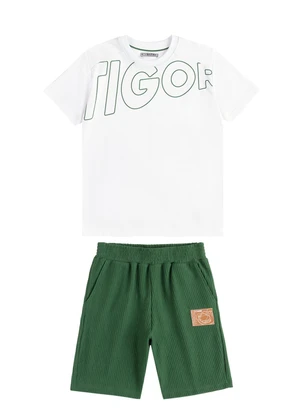 Tigor T Tigre - Conjunto Curto Menino Verde - TIGOR T TIGRE