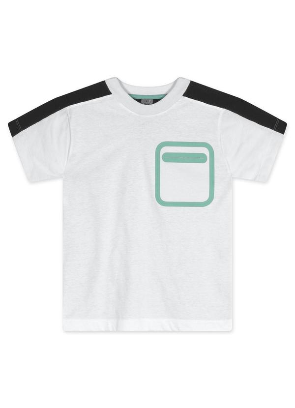 Tigor T Tigre - Conjunto Curto Moletom Infantil Masculino Branco 2