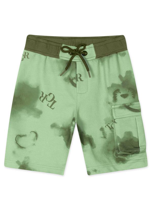 Tigor T Tigre - Conjunto Curto Moletom Menino Verde 4
