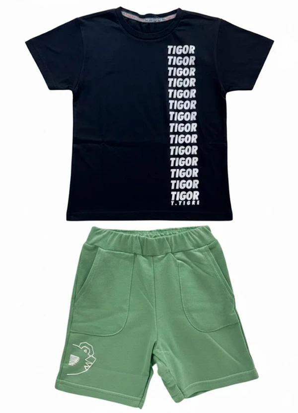 Tigor T Tigre - Conjunto Curto Verde