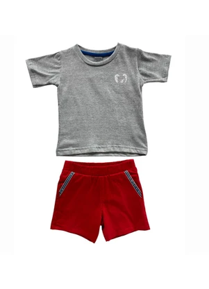 Tigor T Tigre - Conjunto Curto Vermelho - TIGOR T TIGRE