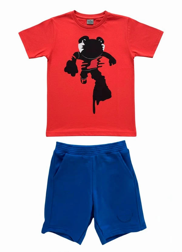 Tigor T Tigre - Conjunto Curto Vermelho