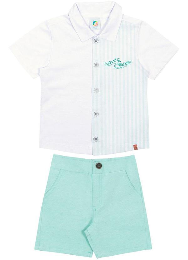 Alenice - Conjunto Daily Waves Meninos Branco