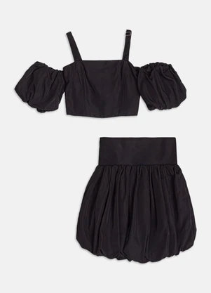 Authoria - Conjunto de Alfaiataria Balonê  Preto - AUTHORIA