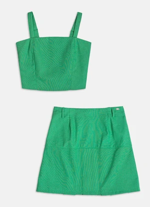 Authoria - Conjunto de Alfaiataria com Pregas  Verde - AUTHORIA