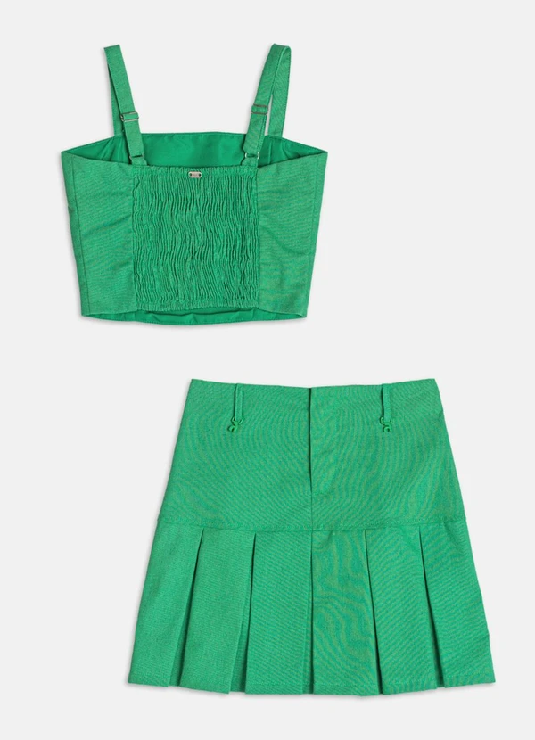 Authoria - Conjunto de Alfaiataria com Pregas  Verde 2