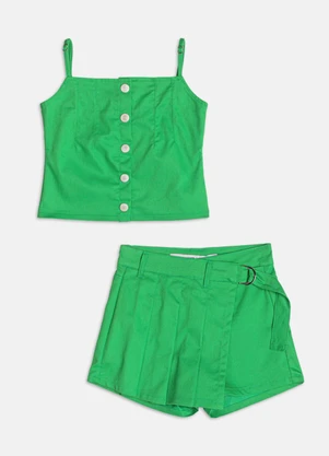 Authoria - Conjunto de Alfaiataria Plissado  Verde - AUTHORIA