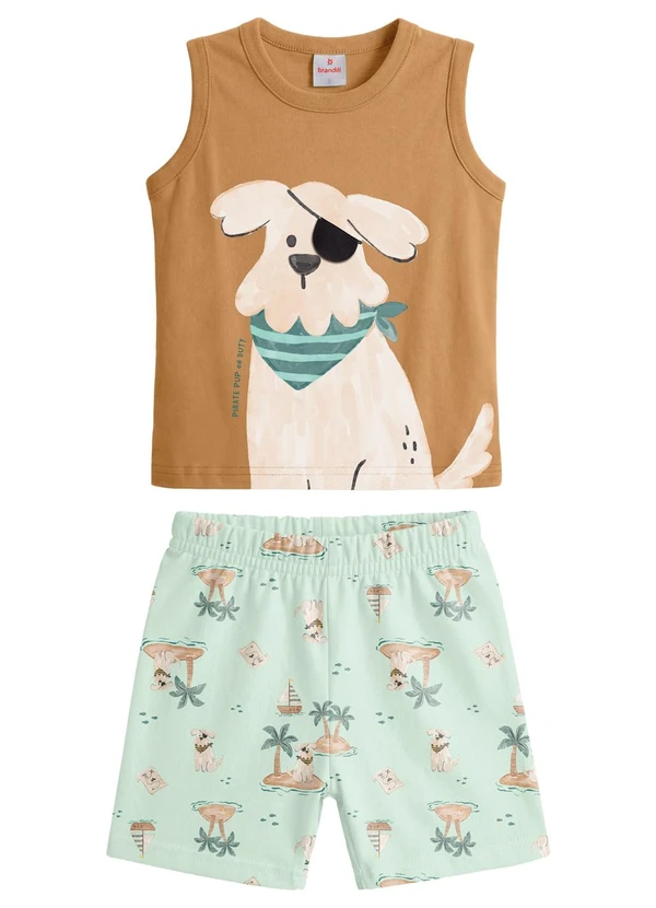 Brandili - Conjunto de Cachorro Marrom