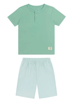 Ioluig - Conjunto de Camiseta e Bermuda Azul - IOLUIG