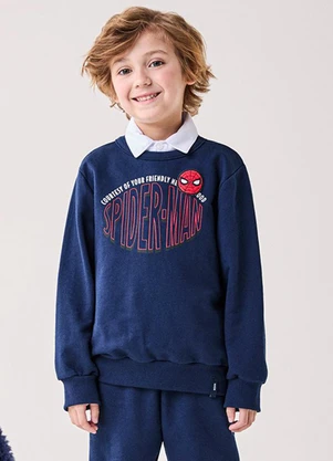 Bimbi - Conjunto de Moletom do Spider-Man Marvel Azul - BIMBI