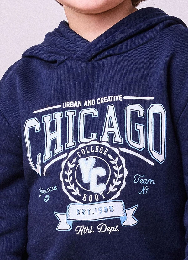 Youccie - Conjunto de Moletom Peluciado Marinho 5