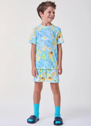 Bimbi - Conjunto de Pijama Breakfast Azul - BIMBI