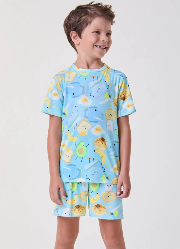 Bimbi - Conjunto de Pijama Breakfast Azul
