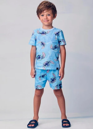Youccie - Conjunto de Pijama do Stitch Azul - YOUCCIE