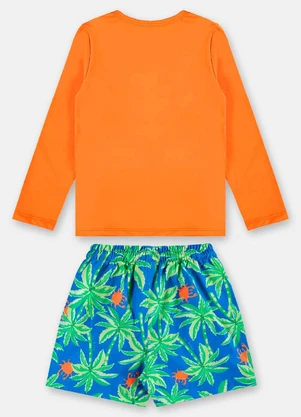 Up Baby - Conjunto de Praia Fps+50 Infantil Laranja - UP BABY