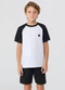 Vida Costeira - Conjunto de Verão Raglan e Aplique Bege - variação: Preto