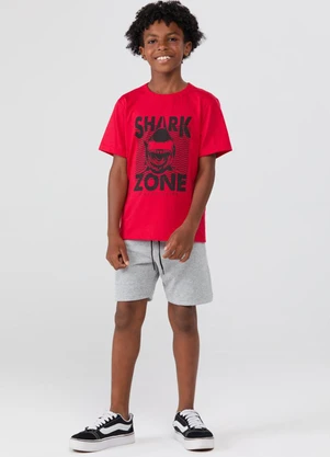 Vida Costeira - Conjunto de Verão Shark Zone Vermelho - VIDA COSTEIRA