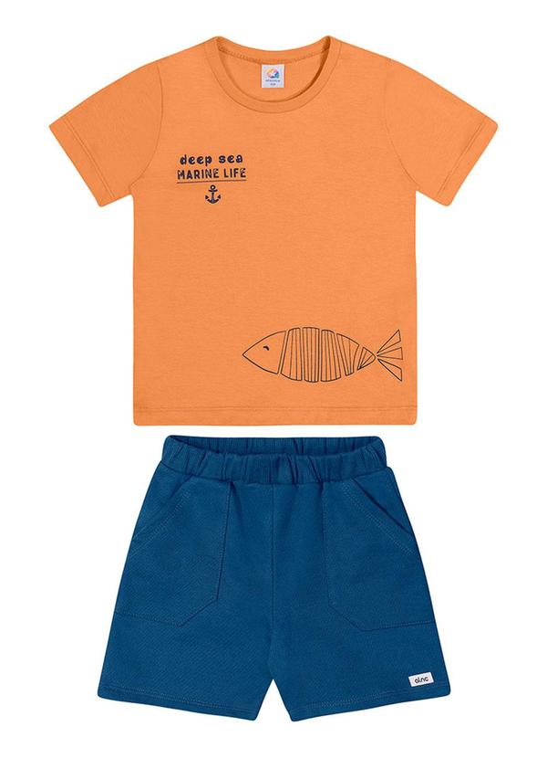 Alenice - Conjunto Deep Sea Menino Laranja