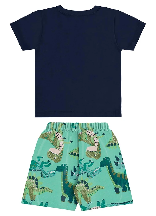 Bee Loop - Conjunto Dino Camiseta Bermuda Bee Loop Azul 4