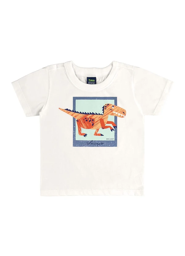 Bee Loop - Conjunto Dino Camiseta Bermuda Bege 3