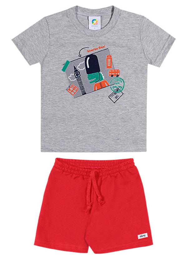 Alenice - Conjunto Dino em Londres Menino Cinza