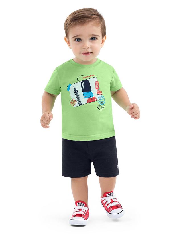 Alenice - Conjunto Dino em Londres Menino Verde