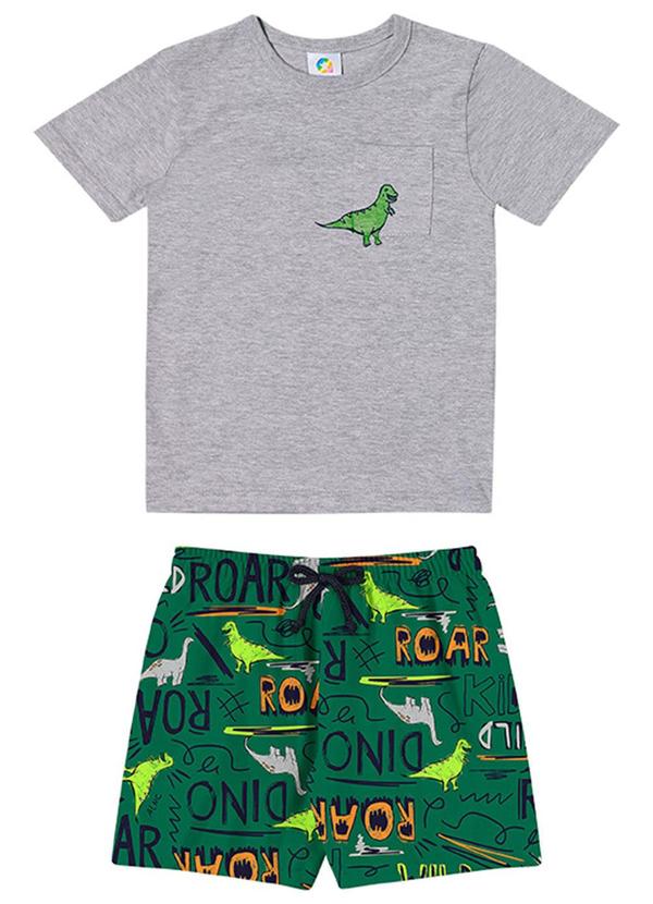 Alenice - Conjunto Dino Meu Amigo Menino Cinza