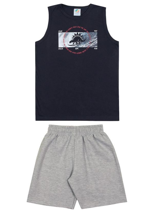 Alenice - Conjunto Dino & Surf Meninos Azul