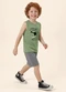 Malwee Kids - Conjunto Dinossauro em Moletinho Verde Menta - variação: Verde Menta