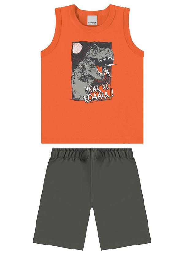 Malwee Kids - Conjunto Dinossauro Laranja