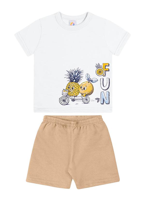 Alenice - Conjunto Divertido Frutas Menino Branco 2