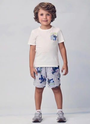 Youccie - Conjunto do Stitch Branco - YOUCCIE