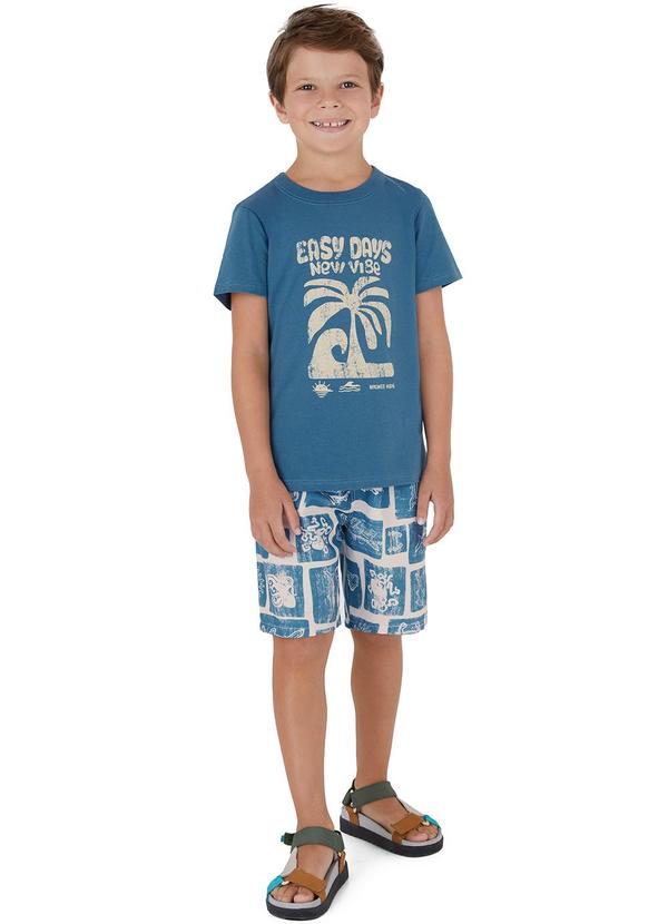 Malwee Kids - Conjunto Easy Days Azul Petróleo