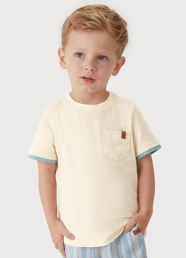 Carinhoso - Conjunto em Linho Listrado Azul Claro 2