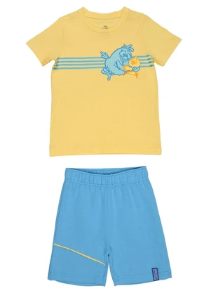 Conjunto em Meia Malha Galinha Pintadinha(Amarelo) - GALINHA PINTADINHA