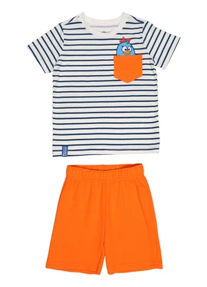 Conjunto em Meia Malha Galinha Pintadinha(Branco) - GALINHA PINTADINHA