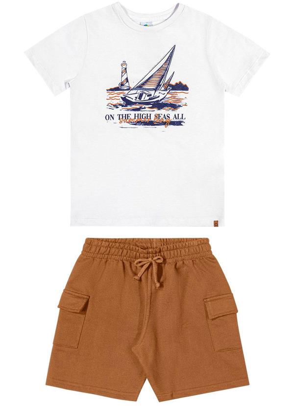 Alenice - Conjunto em Moletom Aventuras no Mar Branco