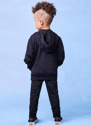 Youccie - Conjunto em Moletom Preto Preto - YOUCCIE