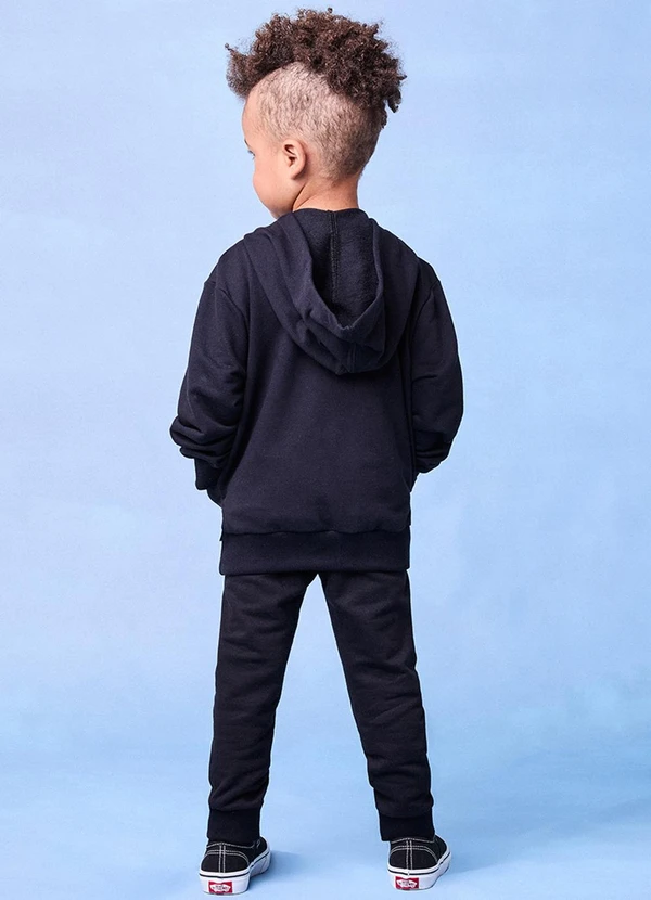 Youccie - Conjunto em Moletom Preto Preto 2