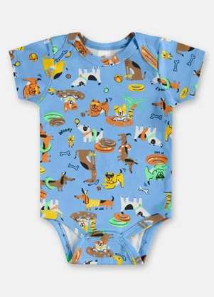 Up Baby - Conjunto em Suedine Bebê Menina Azul - UP BABY