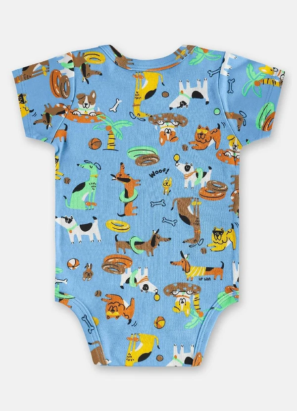 Up Baby - Conjunto em Suedine Bebê Menina Azul 3