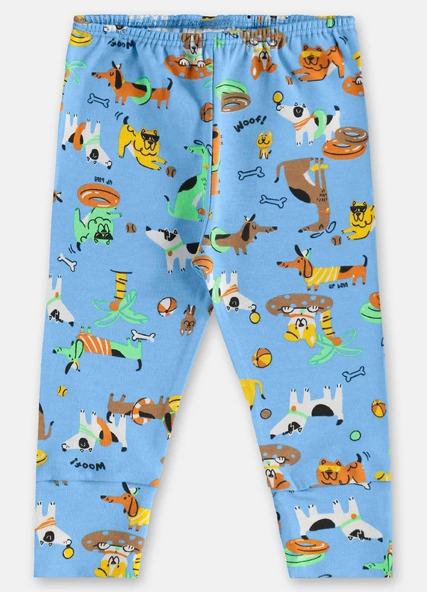 Up Baby - Conjunto em Suedine Bebê Menina Azul 4