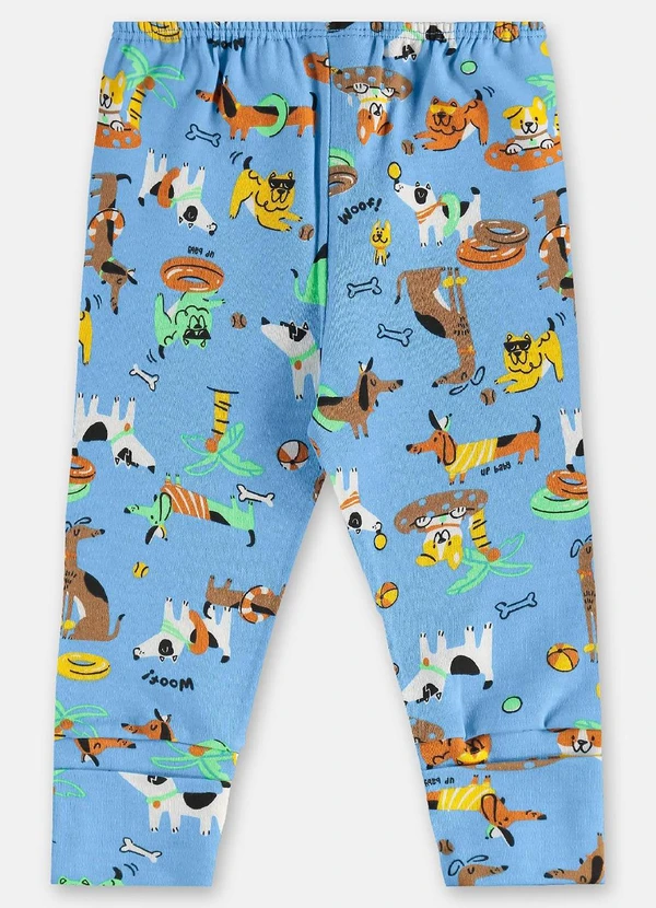 Up Baby - Conjunto em Suedine Bebê Menina Azul 5