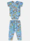 Up Baby - Conjunto em Suedine Bebê Menina Azul - variação: Azul