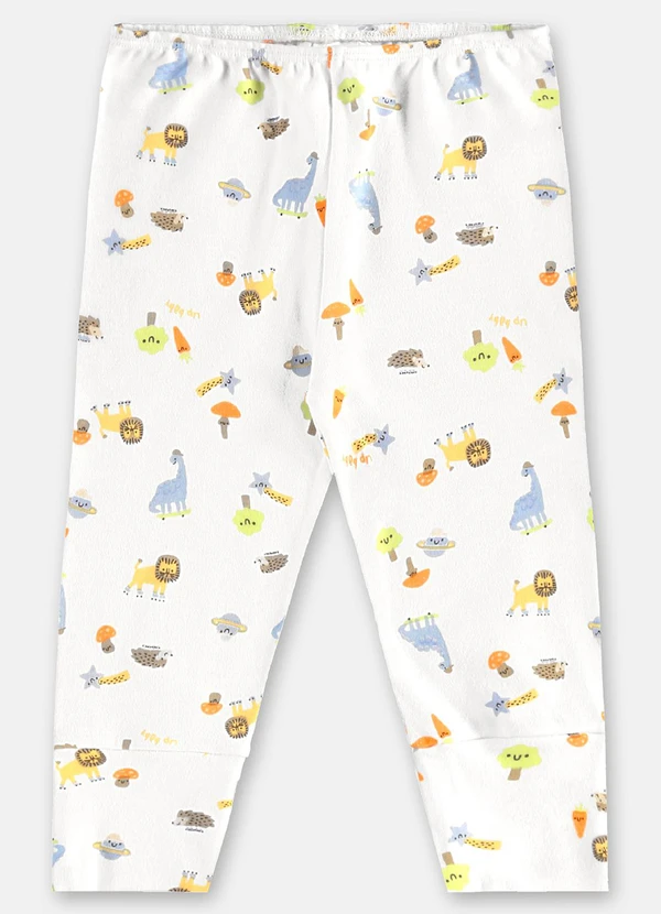 Up Baby - Conjunto em Suedine Bebê Menina Branco 4