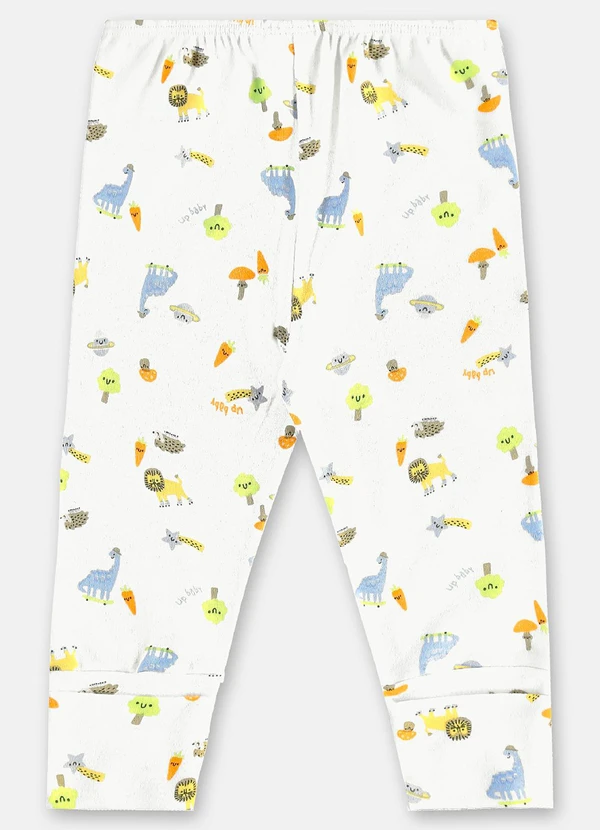 Up Baby - Conjunto em Suedine Bebê Menina Branco 5