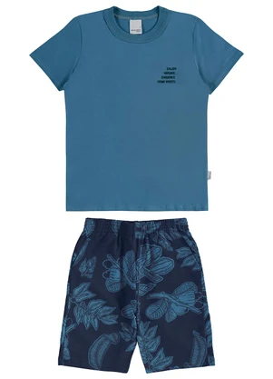 Malwee Kids - Conjunto Embrace Your Roots Azul Petróleo - MALWEE KIDS