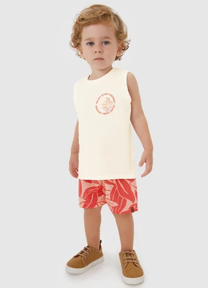 Carinhoso - Conjunto Enjoy Every Moment Menino Off White - CARINHOSO