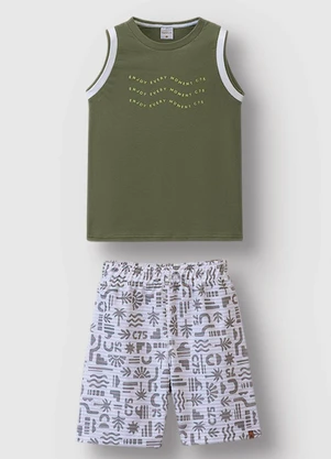 Carinhoso - Conjunto Enjoy Every Moment Verde Musgo - CARINHOSO