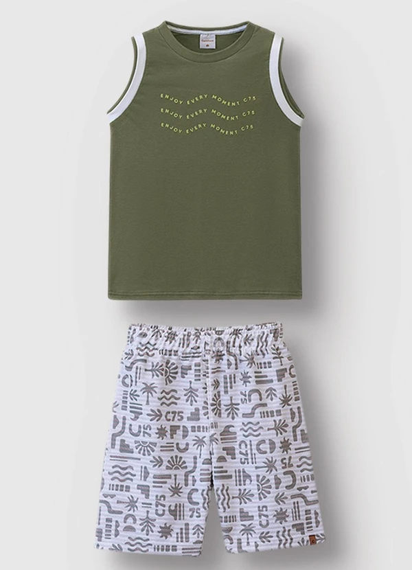 Carinhoso - Conjunto Enjoy Every Moment Verde Musgo 1